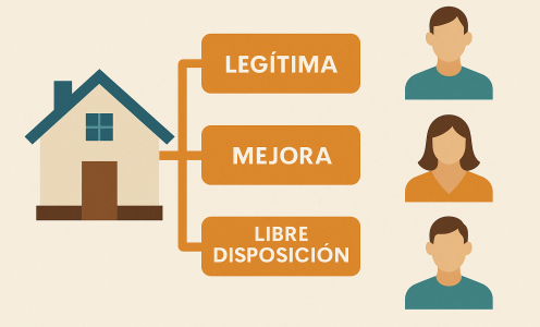 Cómo calcular la legítima y la mejora en una herencia inmobiliaria sin errores