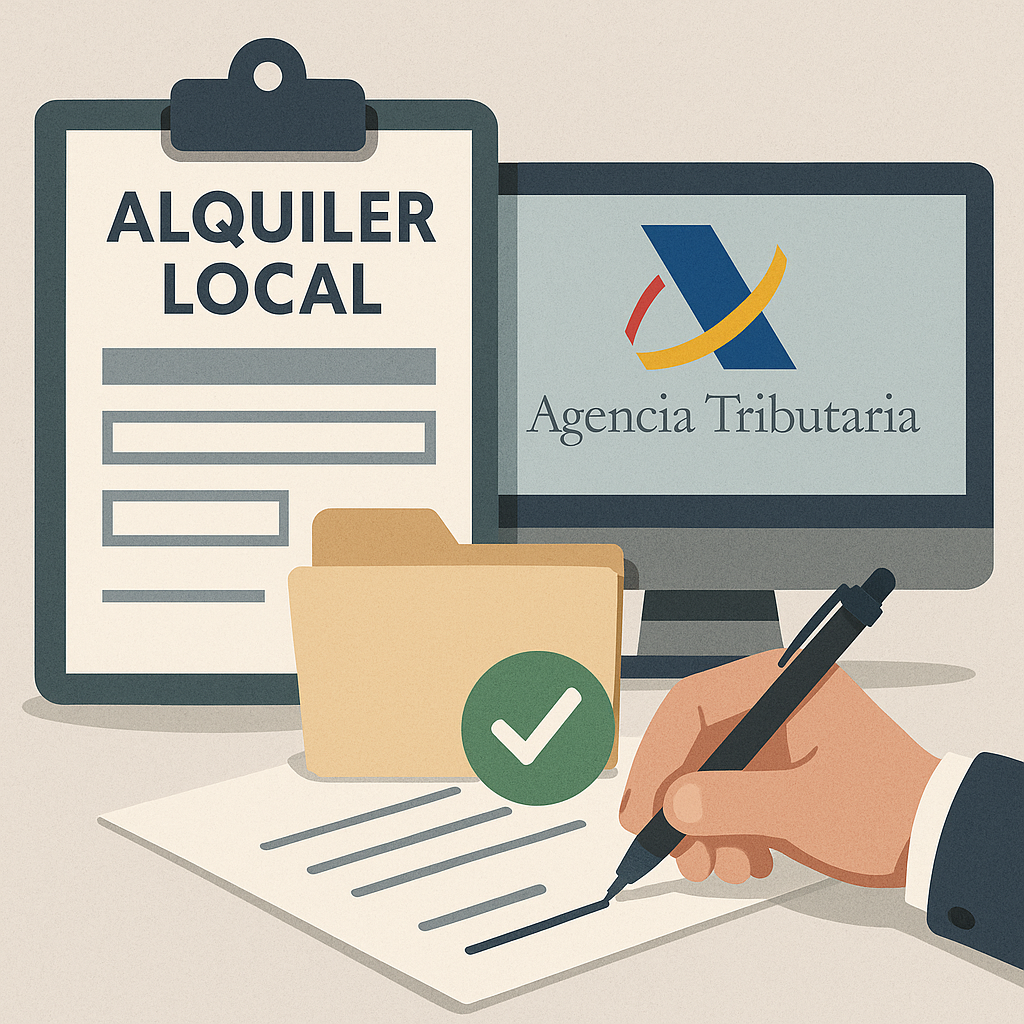 dar de alta local alquiler en hacienda