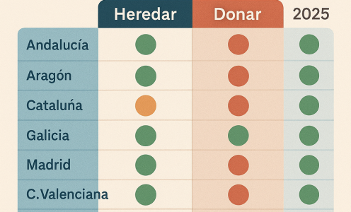 Diferencia real entre heredar y donar una vivienda. Impuestos, riesgos y qué sale más caro