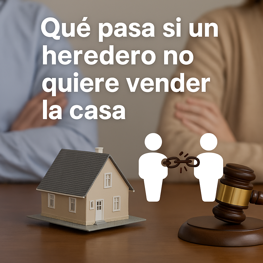 heredero no quiere vender vivienda heredada
