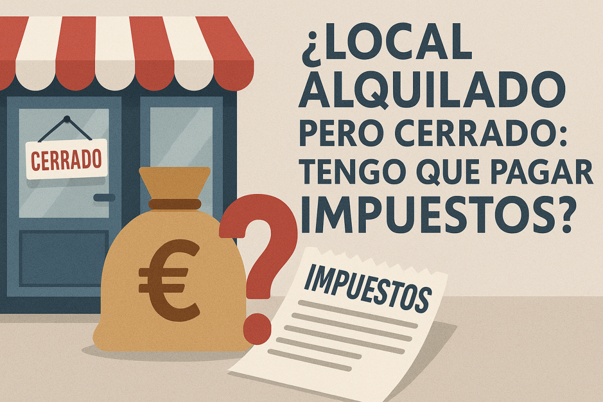 Tengo un local alquilado pero cerrado – ¿Tengo que seguir pagando impuestos igualmente?