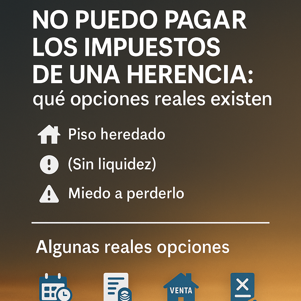 no puedo pagar los impuestos de una herencia