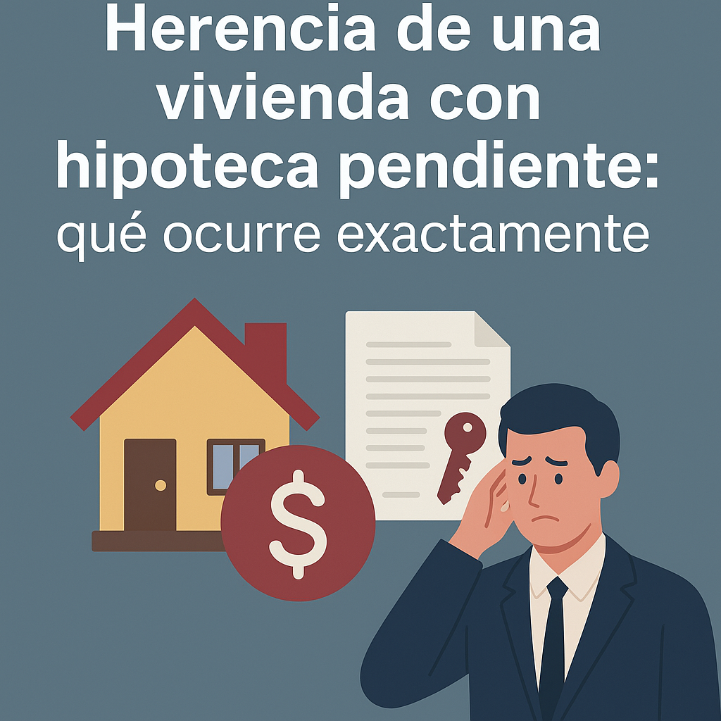 Herencia de una vivienda con hipoteca pendiente – Qué ocurre exactamente