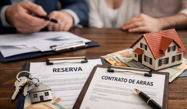 firma de contrato de arras entre comprador y vendedor